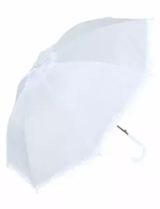 Hvit imitert blondeparaply