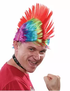 Flerfarget punkparykk for menn