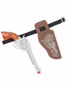 Barnas cowboypistol og belte i plast