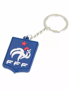 Frankrike FFF blå silikon nøkkelring