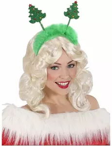 Grønt juletrepannebånd med pelsjul