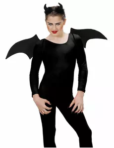 Svart demon Halloween-sett
