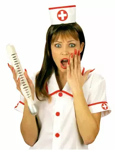 Gigantisk sykepleiertermometer
