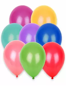 100 flerfargede ballonger 27 cm