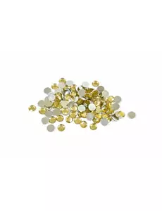 100 små runde gullfargede bordkonfetti 0,6 cm