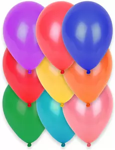 12 flerfargede ballonger 28 cm