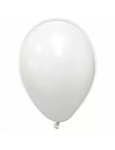 12 hvite metalliske ballonger 28 cm