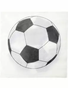 20 fotballpapirservietter 33 x 33 cm