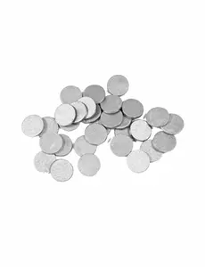 24 sølv runde bordkonfetti 1,2 cm