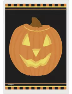 50 Halloween-gresskarposer i plast, 10 x 15 cm
