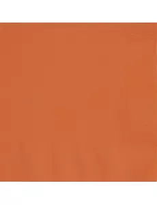 50 oransje papirservietter 33 x 33 cm