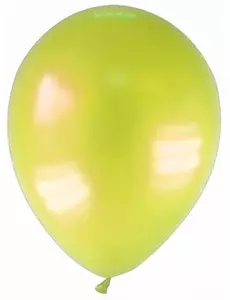 12 gule metalliske ballonger 28 cm