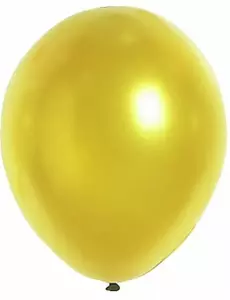 100 metalliske gullballonger 29 cm