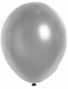 100 metalliske sølvballonger 29 cm
