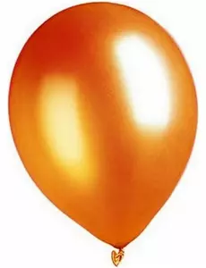 100 metalliske oransje ballonger 29 cm