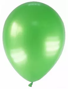 12 grønne metalliske ballonger 28 cm