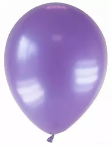 12 lilla metalliske ballonger 28 cm