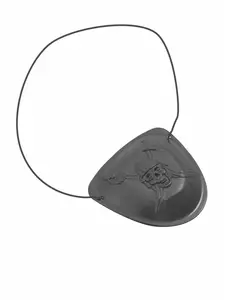 Svart pirat øyelapp for voksne 7x5cm