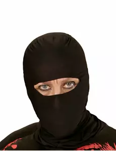 Voksen svart ninjahette