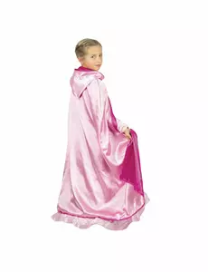 Luksuriøs rosa vendbar prinsessekåpe til barn