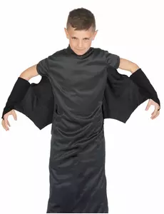 Svart flaggermus-vampyrkappe til barn på Halloween