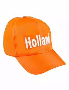 Oransje Nederland-supportercaps for voksne