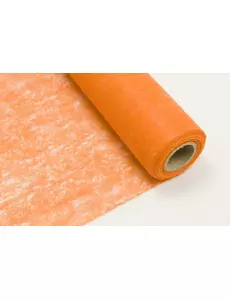 Oransje non-woven bordløper 29 cm x 10 m