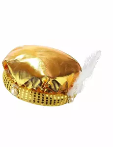 Voksen Sultan Gyllen Turban Hodeplagg