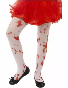 Halloween-barnas blodige strømpebukser, Størrelse: 7–12 år (125–148 cm)