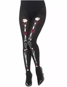 Dia de los muertos skjeletttights for voksne