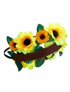 Voksen solsikkeblomstkrone