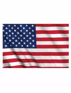 USA supporterflagg 150 x 90 cm