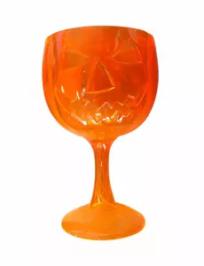 Oransje Halloween-gresskar Plastglass
