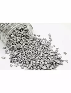 Sølvfarget grus 400 gr