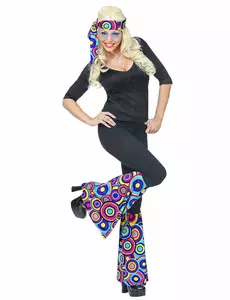 Adult Blue Bubbles 70s Headband and Leg Warmers Kit