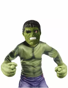 Giant Hulk maske og hansker sett for barn