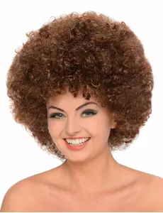 Brun afroparykk for kvinner