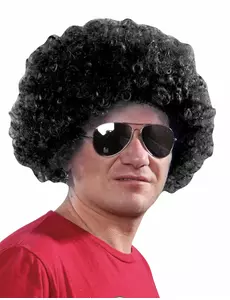 Standard svart afroparykk for voksne