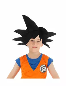 Svart Goku Saiyan Dragon Ball Z Barneparykk