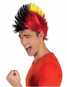 Voksen Belgia-supporter punkparykk