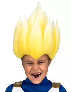 Super Saiyan Vegeta Dragon Ball barneparykk
