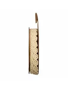 Elfenbensfarget blonde selvklebende stofftape 10 mm x 2 m