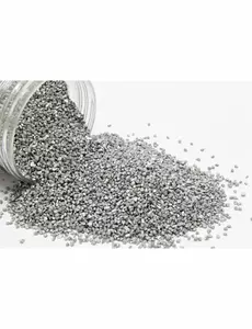 Metallisk sølvsand 400 gr
