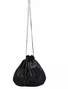 Svart fløyelsveske 27 cm