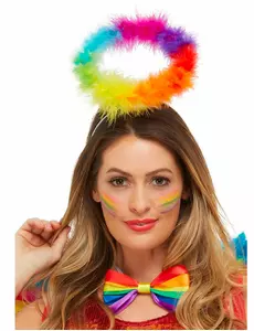 Adult multicolored angel halo headband