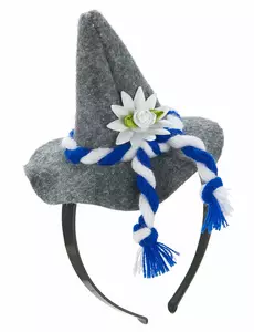 Minibayersk pannebånd til voksne med hatt