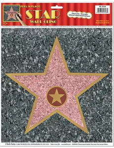 Veggdekorasjon med stjerne i Walk of Fame-stil, 27 cm