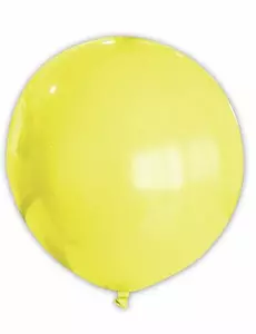 Gul ballong 80 cm