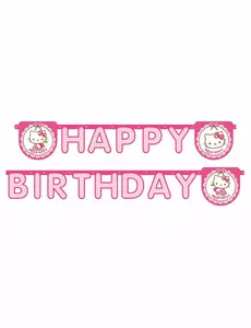 1 Gratulerer med dagen Hello Kitty-girlander 2 m