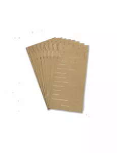 10 bryllupskort i kraft og bronse, 22 x 11 cm